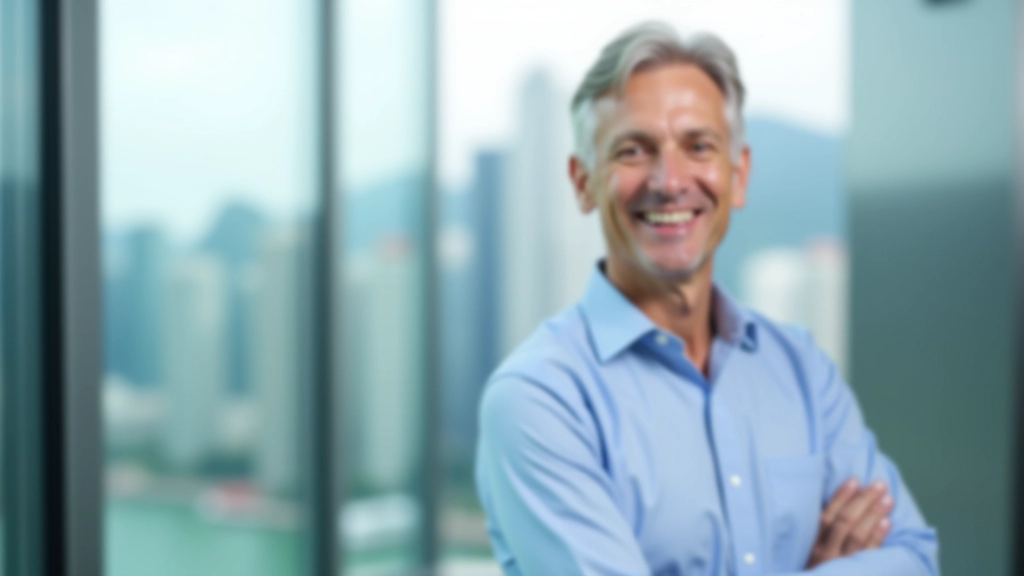 Professional mentor and mentee in discussion at modern Hong Kong office with city skyline visible through windows