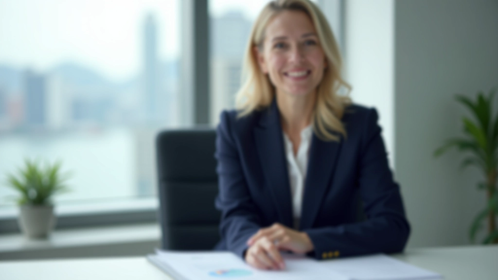 Professional woman in career transition consultation reviewing personal strengths and career options at modern Hong Kong office desk